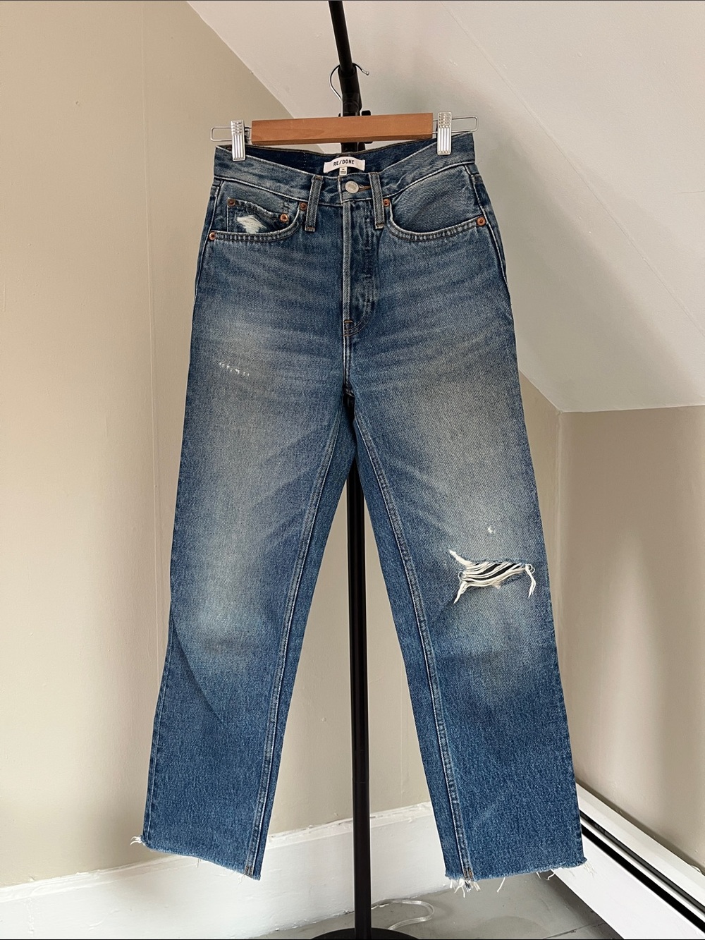 Vintage Re/Done Stovepipe Jeans